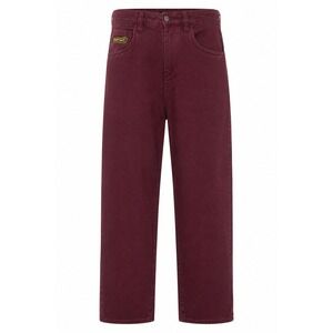 Monet Skateboards Baggy Denim Jeans Burgundy‎ Red Skate Pants Mens 32
